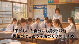 「子どもにも自分にも勇気づけ」――勇気づけしあう学級づくりのすすめ2025年7月10日